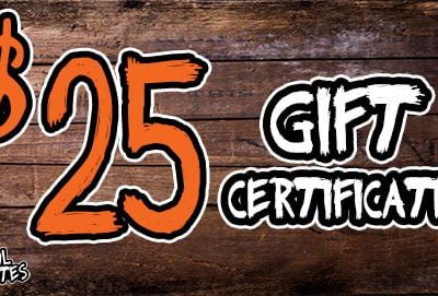 25 gift certificate