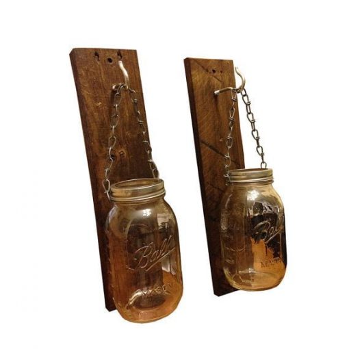 Mason Jar Hanging Candle Holders - Image 2