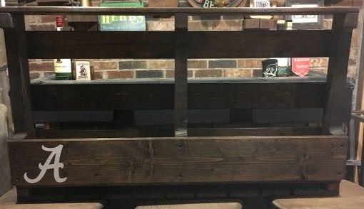 Pallet Wine Rack with Top Shelf - Image 3