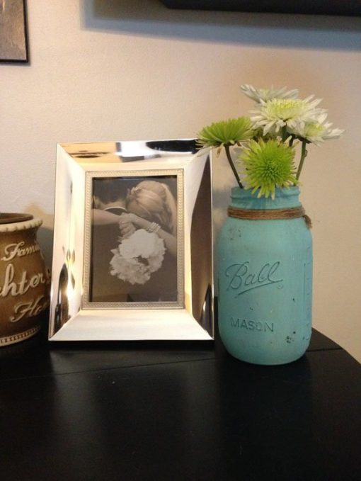 Distressed Mason Jar Flower Vases - Image 5