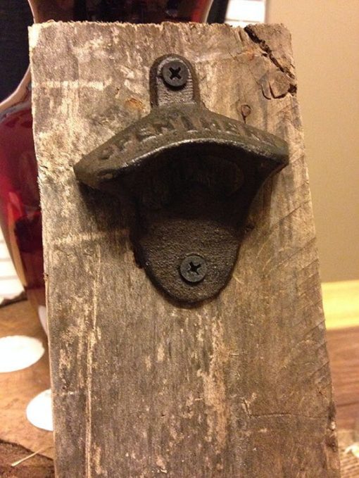 Rustic Wall Mounted Bottle Opener - Image 4