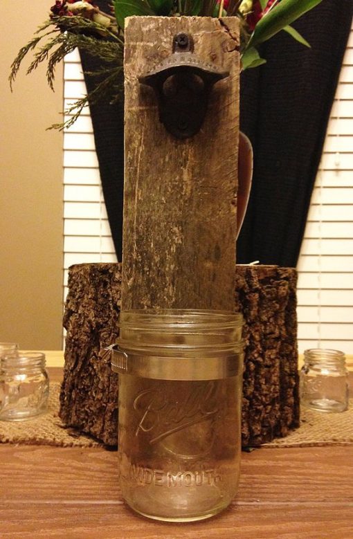 Rustic Wall Mounted Bottle Opener - Image 2