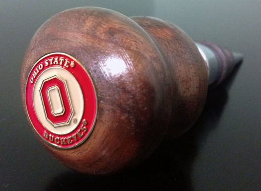 Ohio State Logo Wood Bottle Stopper - Image 3