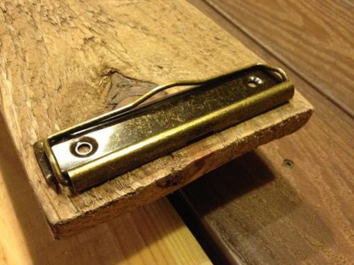 Rustic Style Brass Clipboard Clip Large - Image 7