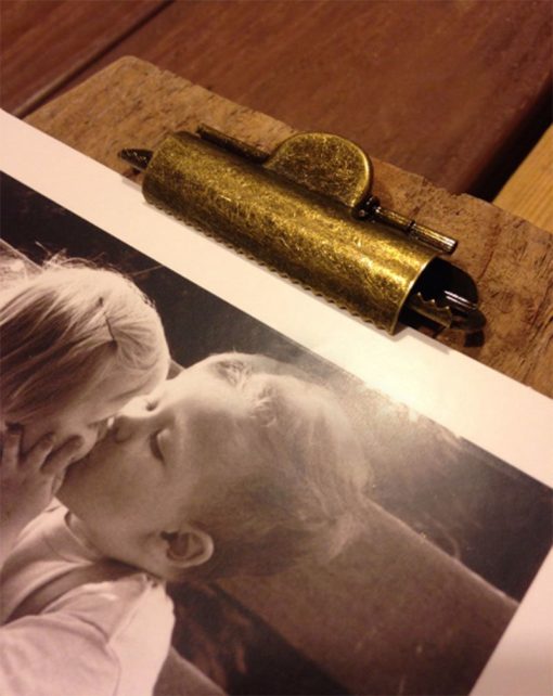 Rustic Style Small Domed Brass Clipboard Clip - Image 3