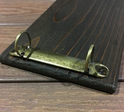 Rustic Style Two Ring Binder Clip - Image 4