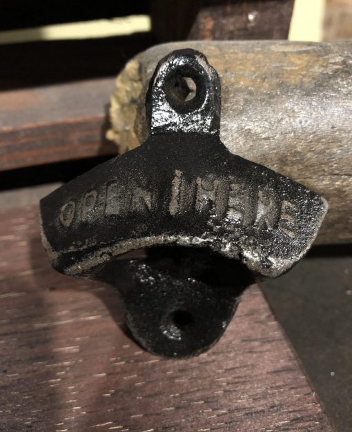 Rustic Cast Iron Bottle Opener - Black - Image 4
