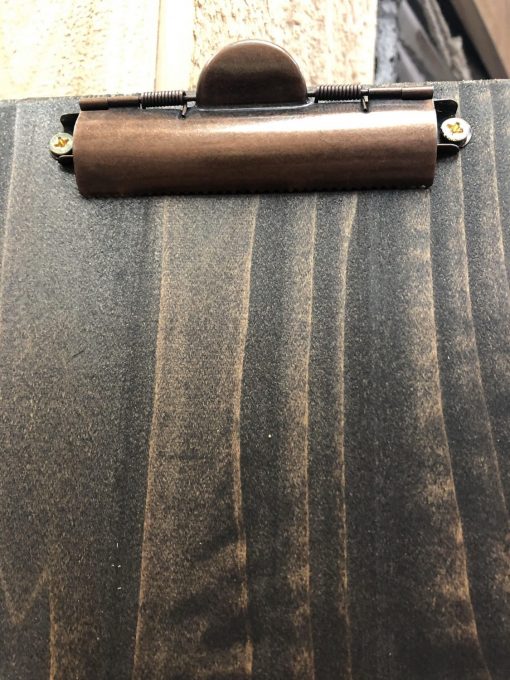 Rustic Copper Clip Restaurant Menu Clipboards - Image 4