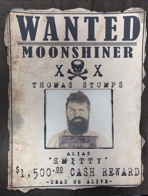 Moonshiner Wanted Sign - Image 4