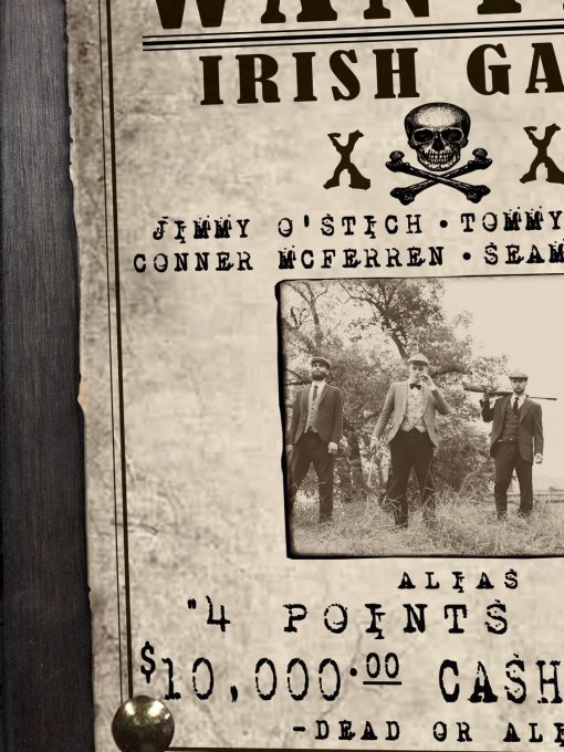Irish Mob Wanted Sign - Image 3