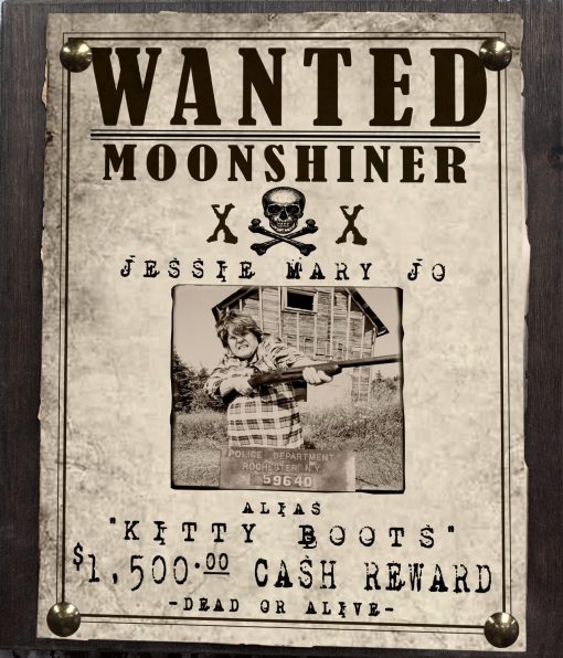 Moonshiner Lady Wanted Sign - Image 5