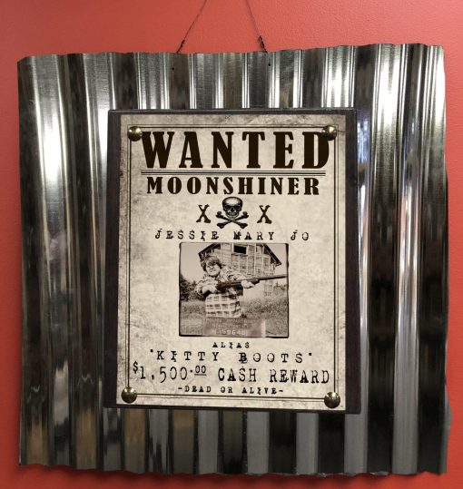 Moonshiner Lady Wanted Sign - Image 2