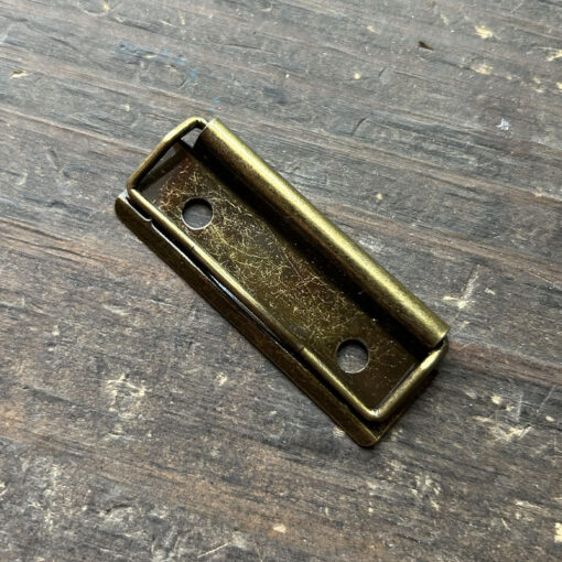 Mini Antique Brass Clipboard Clip - Image 3