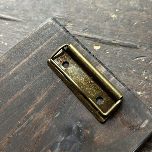 Mini Antique Brass Clipboard Clip - Image 4